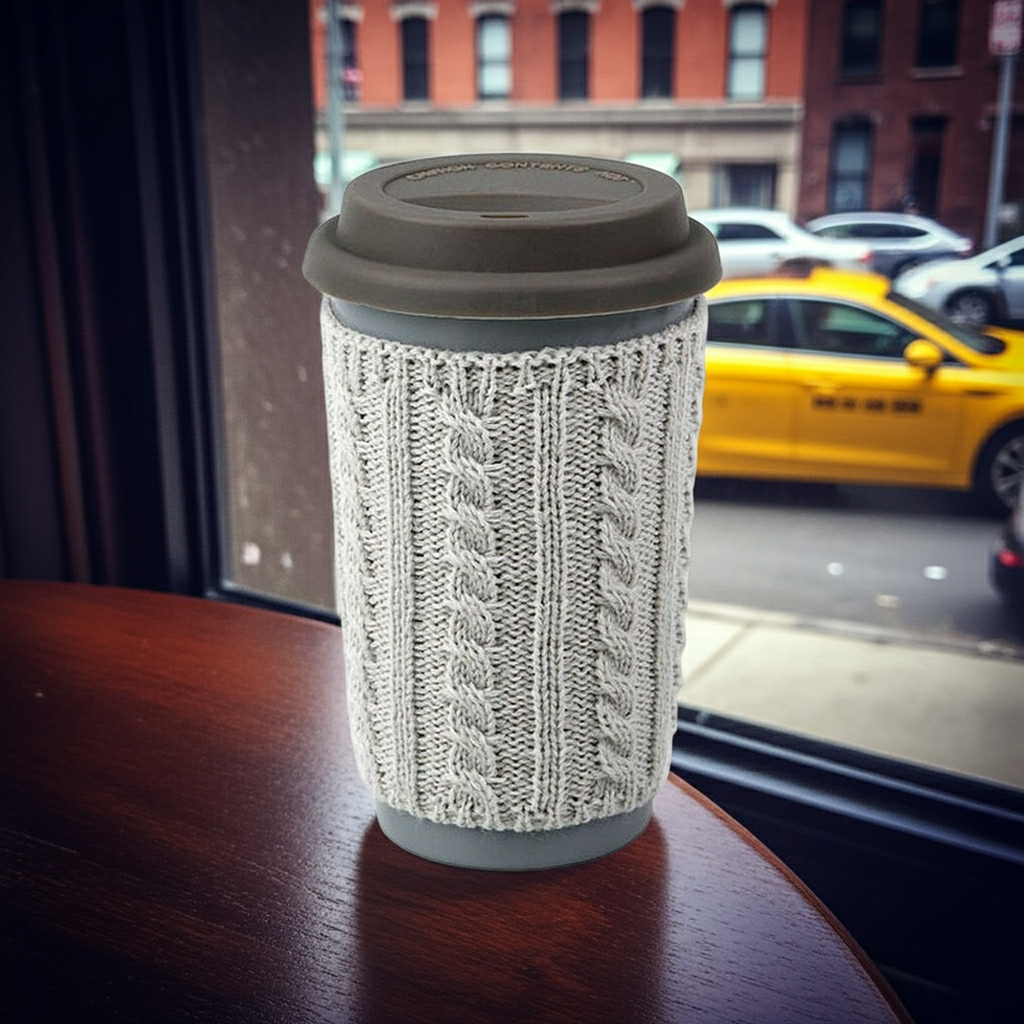 Cană ceramică cu capac din silicon - 520ml